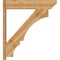 Ekena Millwork Balboa Slat Rough Sawn Outlooker, Western Red Cedar, 8"W x 38"D x 42"H OUT08X38X42BOA06RWR - alternate 2